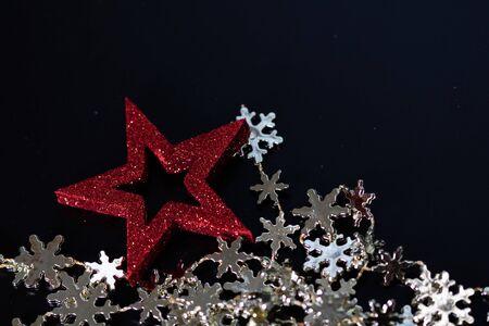 Christmas decoration and ornaments.  Christmas background.  Christmas balls.の写真素材