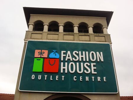 Fashion House Outlet shopping mall in Bucharest, Romania, 2019のeditorial素材