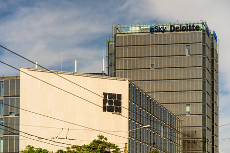 Mark One building headquarters in downtown Bucharest, Romania, 2020