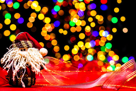 Christmas decoration, Christmas and New Year holidays background, winter season with Christmas...