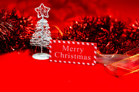 Christmas decoration, Christmas and New Year holidays background, winter season with Christmas...