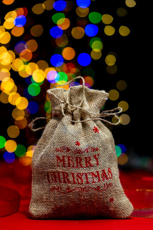 Christmas decoration, Christmas and New Year holidays background, winter season with Christmas...