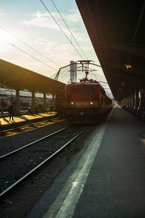 Changes and complications caused by coronavirus COVID-19 virus, world without crowds, empty train...