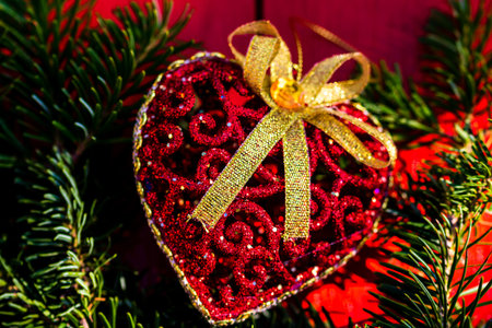Christmas and new year concept. christmas decoration background