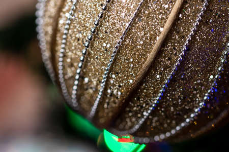 Christmas decoration hanging in Christmas treeの写真素材