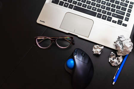 Business concept, laptop and other objects in Bucharest, Romania, 2021のeditorial素材