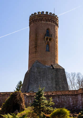 The Chindia Tower or Turnul Chindiei is a tower in the Targoviste Royal Court or Curtea Domneasca monuments ensemble in downtown Targoviste, Romaniaのeditorial素材