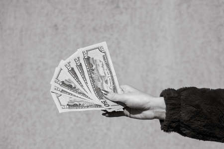 USD banknotes, United States Dollars banknotes. US dollarの写真素材