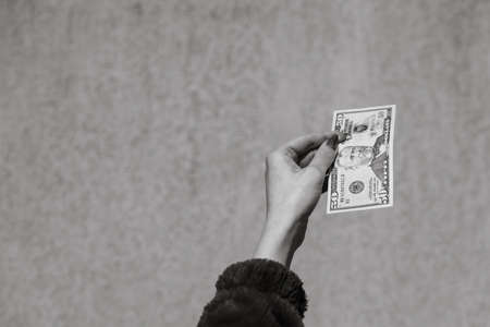 USD banknotes, United States Dollars banknotes. US dollarの写真素材