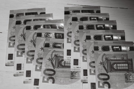 Money euro coins and banknotes