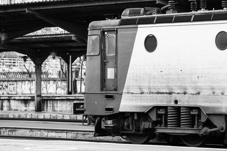 Train at Bucharest North Railway Station (Gara de Nord Bucharest) Romania, 2022