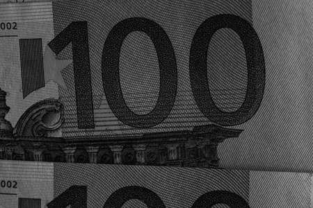 Money EURO banknotes. Inflation and economy concept in Europeの写真素材