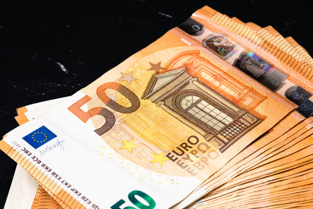 EURO currency. Europe inflation, EUR money