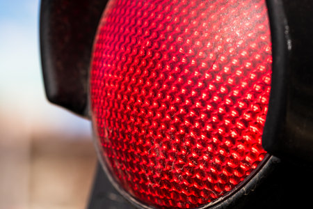 Detail of traffic lights. Traffic led lightsの写真素材