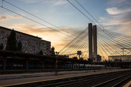 Modern architecture in Bucharest city, Romania, 2022のeditorial素材