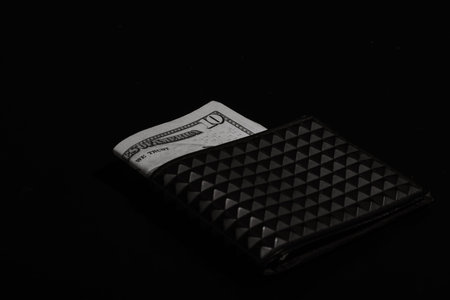 US dollar bills. American economy inflation and devaluation