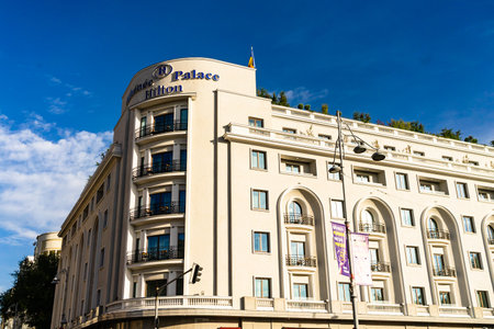 Athenee Palace Hilton Hotel in Bucharest, Romania, 2022のeditorial素材