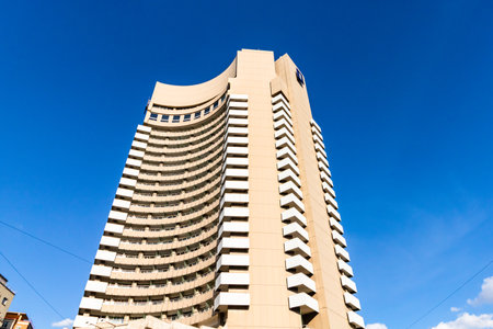 Grand Hotel Bucharest former InterContinental Bucharest Hotel in Bucharest, Romania, 2022のeditorial素材