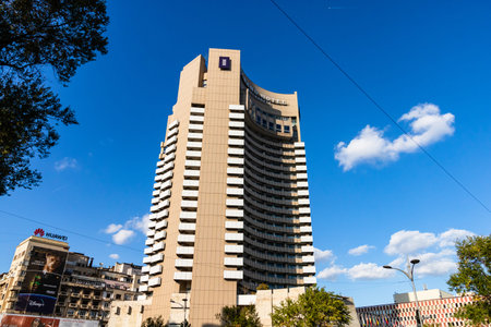 Grand Hotel Bucharest former InterContinental Bucharest Hotel in Bucharest, Romania, 2022のeditorial素材