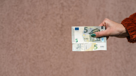 EURO currency. Europe inflation, EUR money. European Union currenyの写真素材