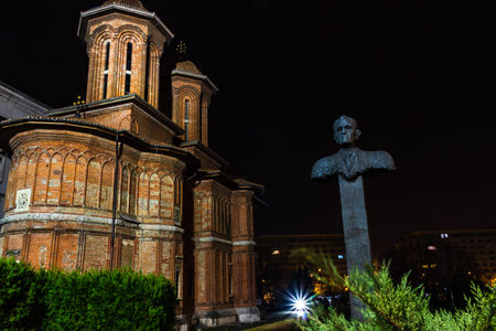 Detail of Kretzulescu Church (Biserica Kretzulescu), Bucharest, Romania