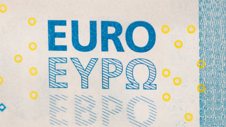 EURO currency. Europe inflation, EUR money. European Union currenyの写真素材