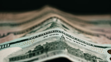 US dollar currency. USD inflation, US moneyの写真素材
