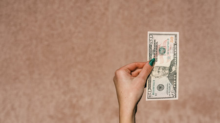 US dollar currency. USD inflation, US moneyの写真素材