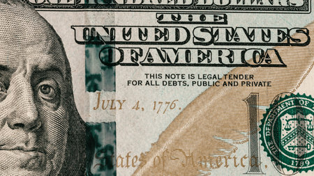 US dollar currency. USD inflation, US moneyの写真素材