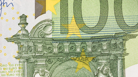 EURO currency. Europe inflation, EUR money. European Union currenyの写真素材