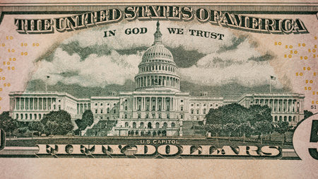 US dollar currency. USD inflation, US moneyの写真素材