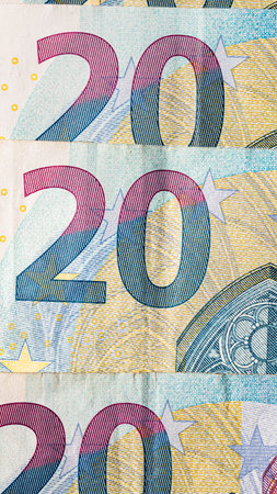 EURO currency. Europe inflation, EUR money. European Union currenyの写真素材