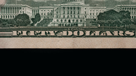 US dollar currency. USD inflation, US moneyの写真素材