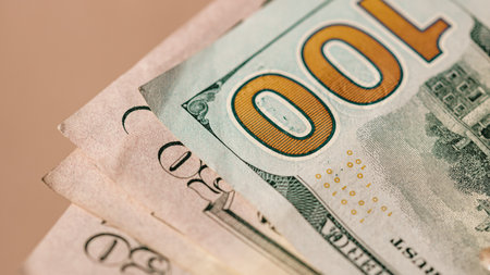 US dollar currency. USD inflation, US moneyの写真素材