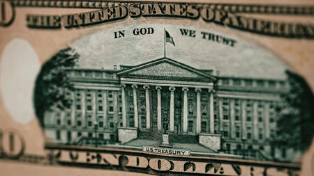 US dollar currency. USD inflation, US moneyの写真素材