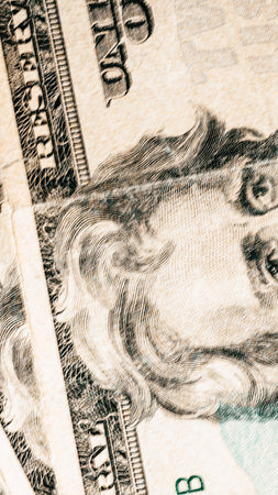 US dollar currency. USD inflation, US moneyの写真素材