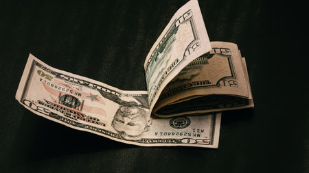 US dollar currency. USD inflation, US moneyの写真素材