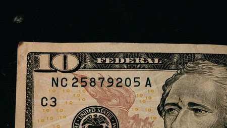 US dollar currency. USD inflation, US moneyの写真素材