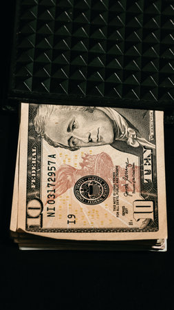 US dollar currency. USD inflation, US moneyの写真素材