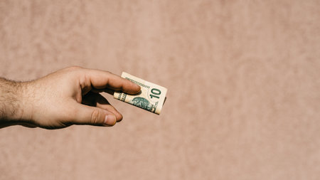 US dollar currency. USD inflation, US moneyの写真素材