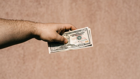 US dollar currency. USD inflation, US moneyの写真素材