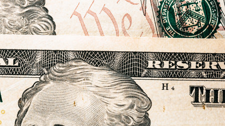 US dollar currency. USD inflation, US moneyの写真素材