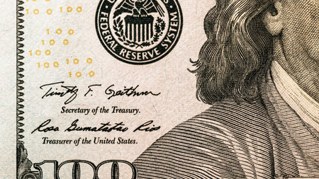US dollar currency. USD inflation, US moneyの写真素材