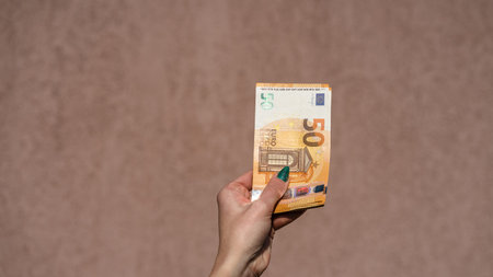 EURO currency. Europe inflation, EUR money. European Union currenyの写真素材
