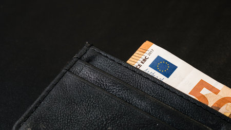 EURO currency. Europe inflation, EUR money. European Union currenyの写真素材