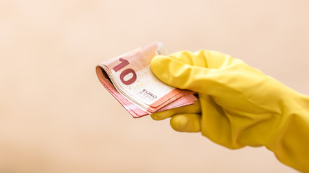 EURO currency. Europe inflation, EUR money. European Union currenyの写真素材