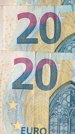 EURO currency. Europe inflation, EUR money. European Union currenyの写真素材