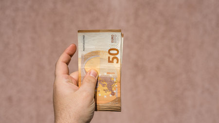 EURO currency. Europe inflation, EUR money. European Union currenyの写真素材