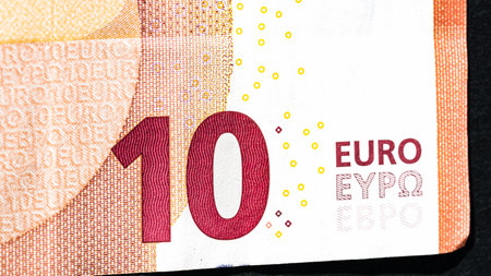EURO currency. Europe inflation, EUR money. European Union currenyの写真素材