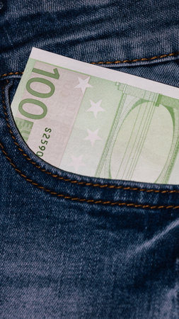 EURO currency. Europe inflation, EUR money. European Union currenyの写真素材